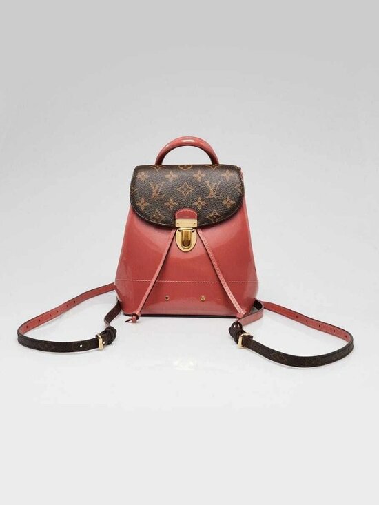 Louis Vuitton Monogram Coated Canvas and Rose Vernis Hot Springs Backpack Bag main image 5